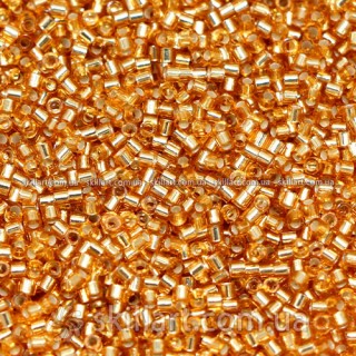 Бисер DBS-42 Miyuki Delica Beads Cut 15/0 (блестящий, золотой)